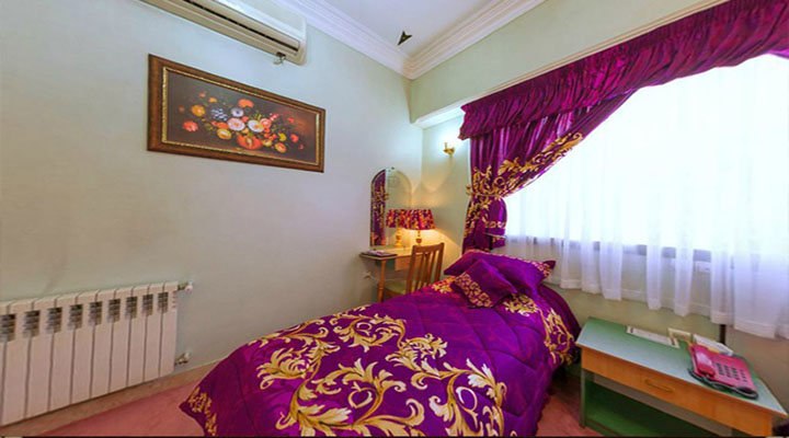 نمای اتاق هتل پارسه شیراز