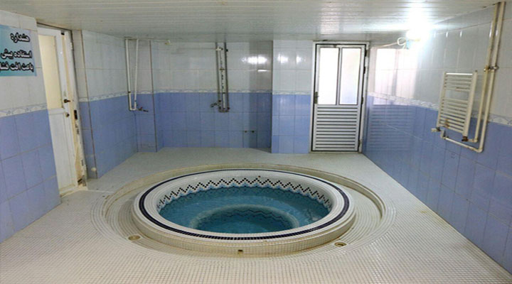 نمای جکوزی مهمانسرای ورزش همدان