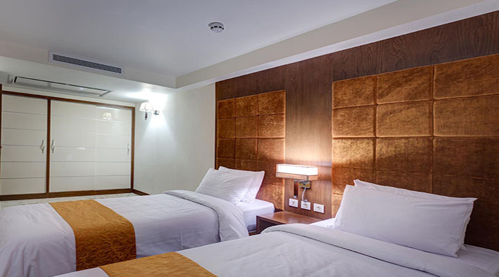 نمای اتاق هتل نگین پاسارگاد مشهد