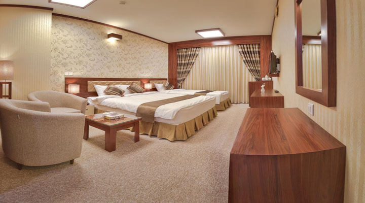 نمای اتاق هتل حلما مشهد