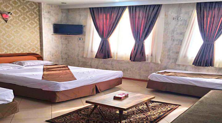 نمای اتاق هتل آپارتمان مشکات مشهد