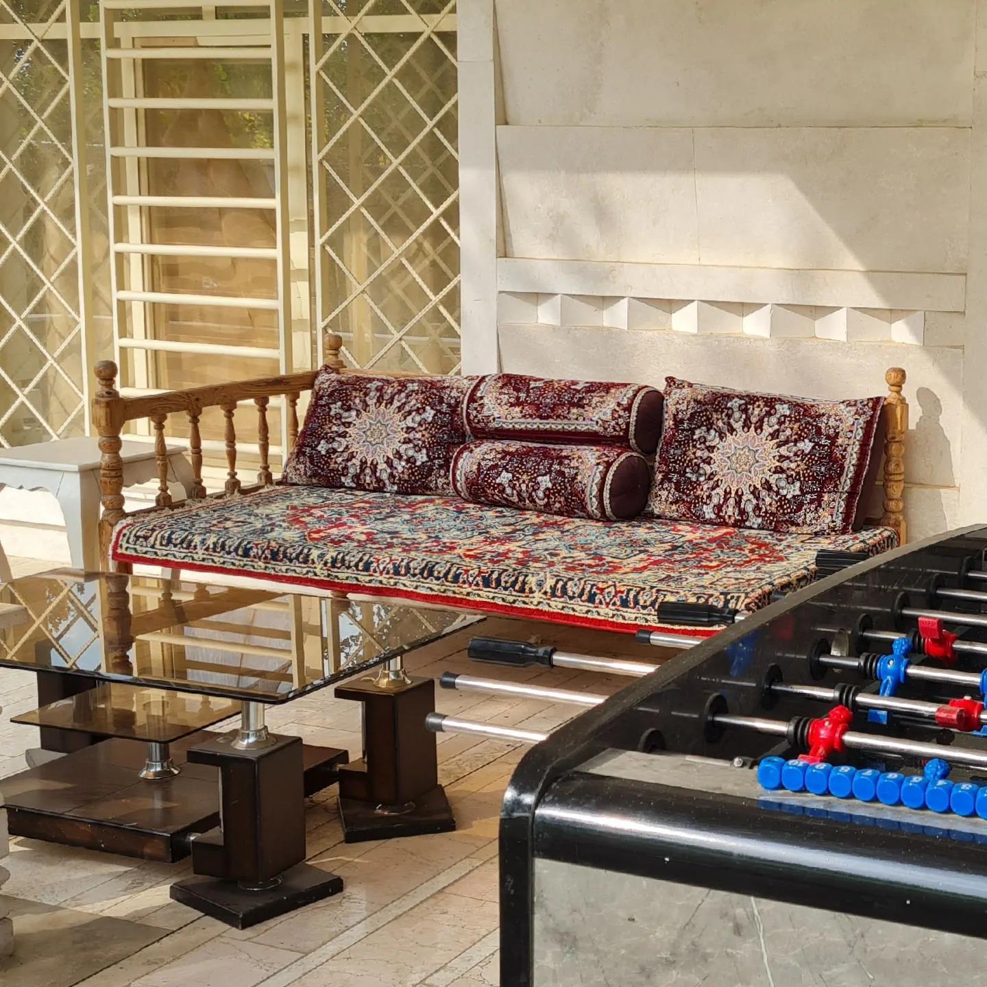 خانه باغ استخردار سرپوشیده آبگرم سیب سبز با بیلیارد سهیلیه