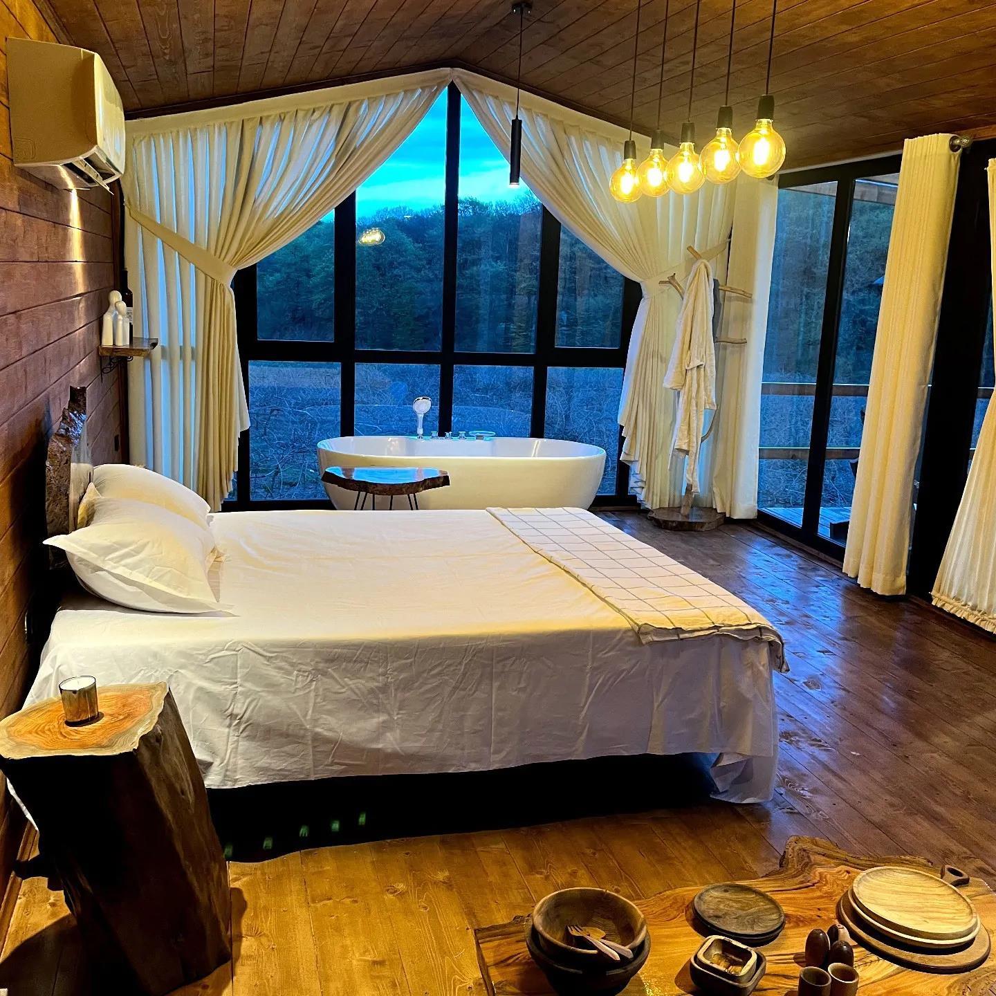 کلبه چوبی جنگلی دیدار آمل