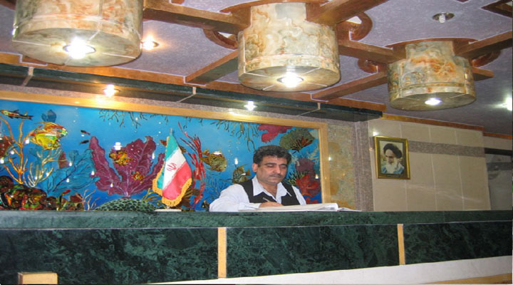 نمای لابی هتل رضا مشهد