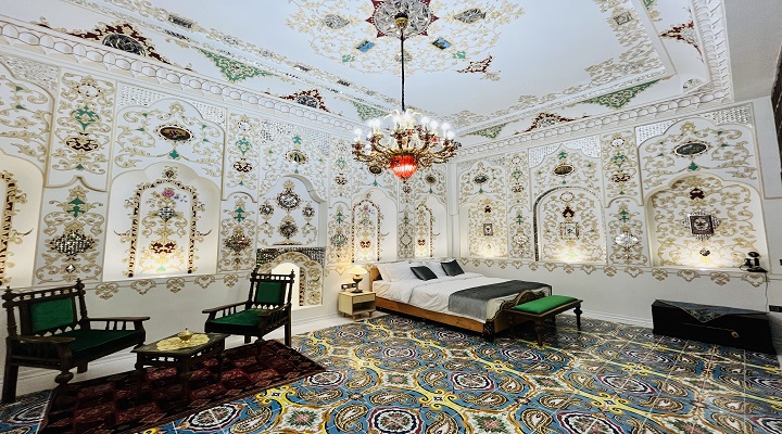 اتاق قاجاری هتل بوتیک زنجان	