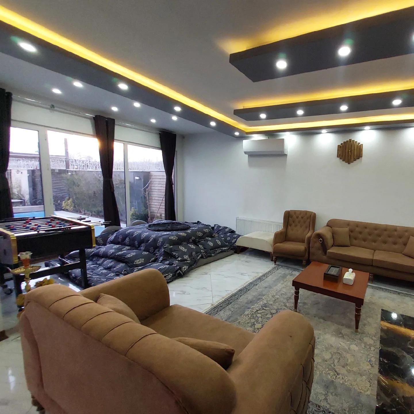 ویلا استخردار آبسرد حس خوب با فوتبال دستی سهیلیه